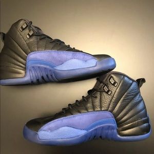 Jordan 12 Retro Black Game Royal Size: 7(Y)
